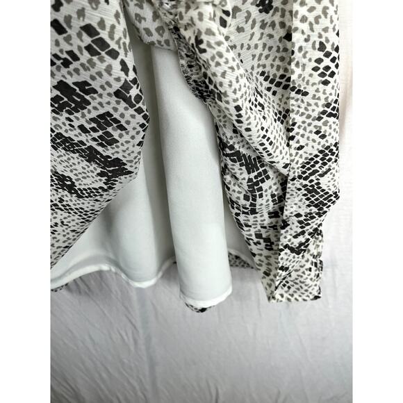 NWT J. Crew women's snake print smocked dress, size XXS - Picture 5 of 15